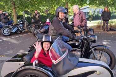 Motorradluft am Wasserturm
